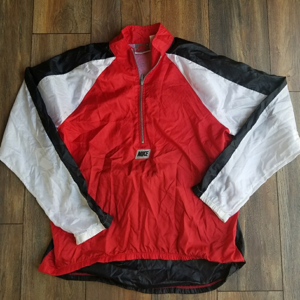 windbreaker vintage nike 80s size large